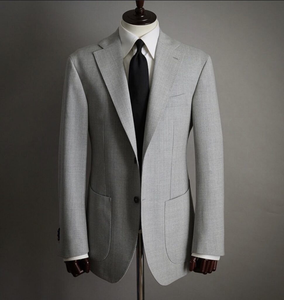 Light Gray Single-Breasted Jacket